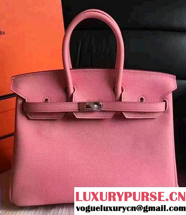 Hermes Birkin 30/35 Bag In Original Epsom Leather With Gold/Silver Hardware Pink