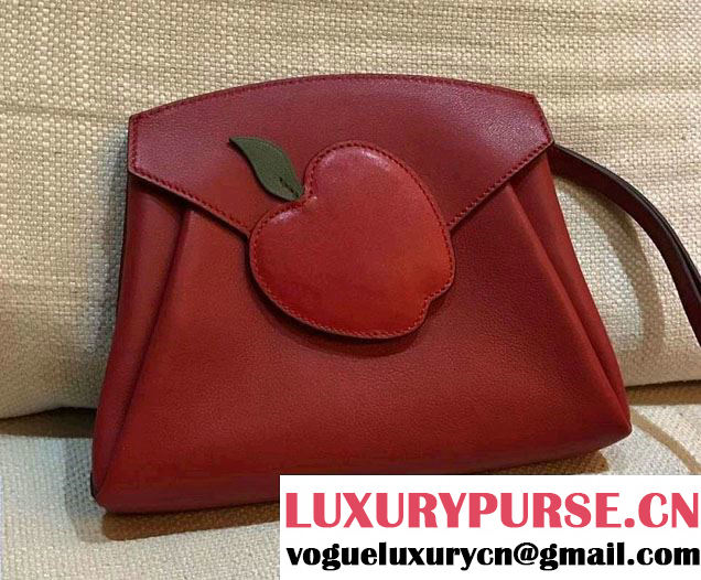 Hermes Tutti Frutti Hermail Clutch Bag Red 2016