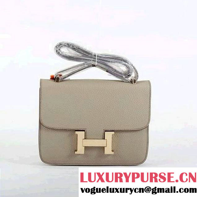 Hermes Togo Leather Constance Bag 1622S Light Khaki Golden