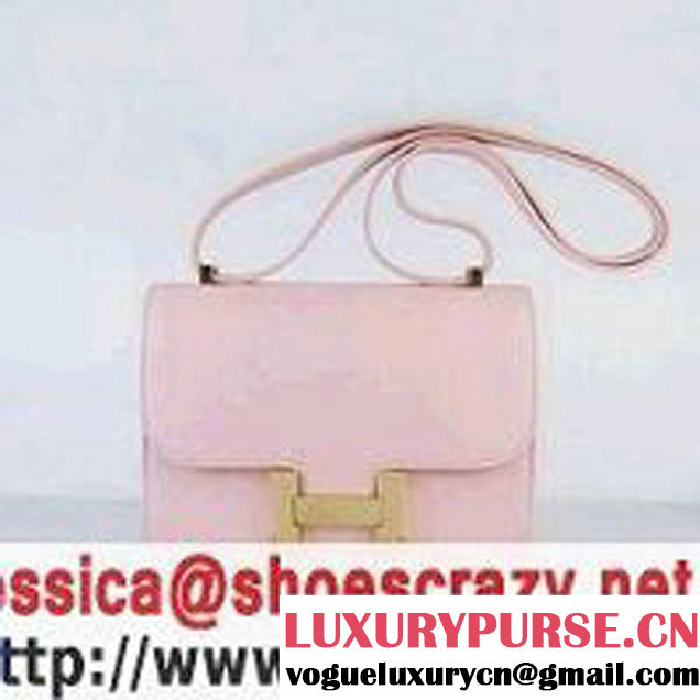 Hermes Constance Bag Pink Oxhide Leather Gold