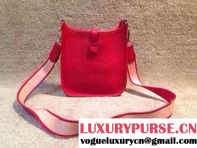 Hermes Evelyne Bag Mini Red