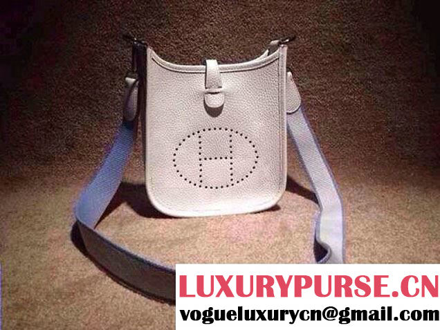 Hermes Evelyne Bag Mini White