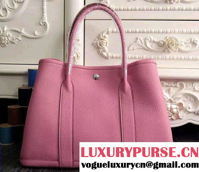 Hermes Original Togo Leather Garden Party 30cm/36cm Bag Pink