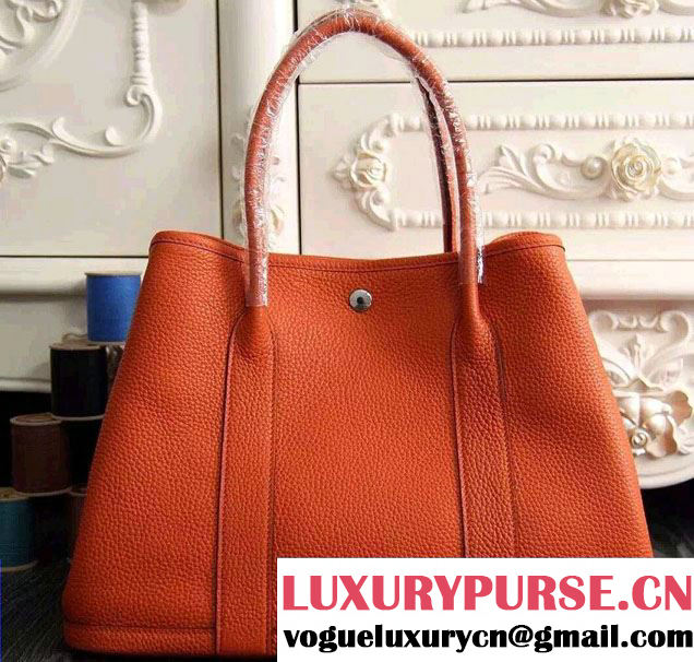 Hermes Original Togo Leather Garden Party 30cm/36cm Bag Orange