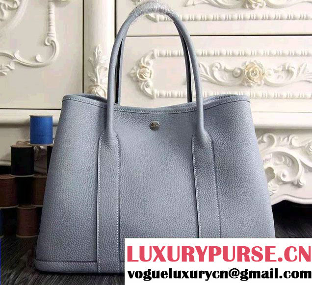 Hermes Original Togo Leather Garden Party 30cm/36cm Bag Light Gray