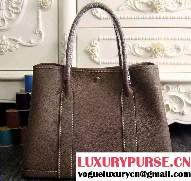 Hermes Original Togo Leather Garden Party 30cm/36cm Bag Taupe