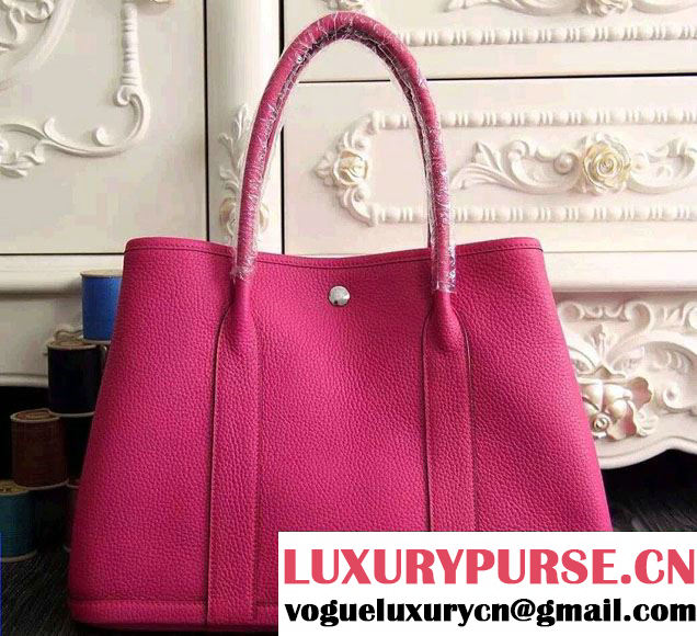 Hermes Original Togo Leather Garden Party 30cm/36cm Bag Fushia