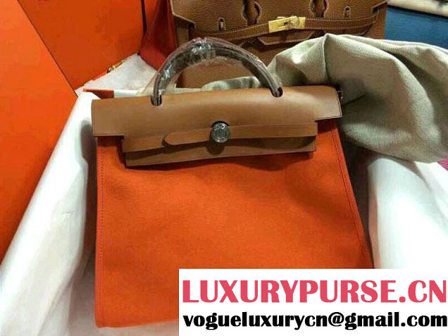 Hermes Herbag Zip Bag Orange