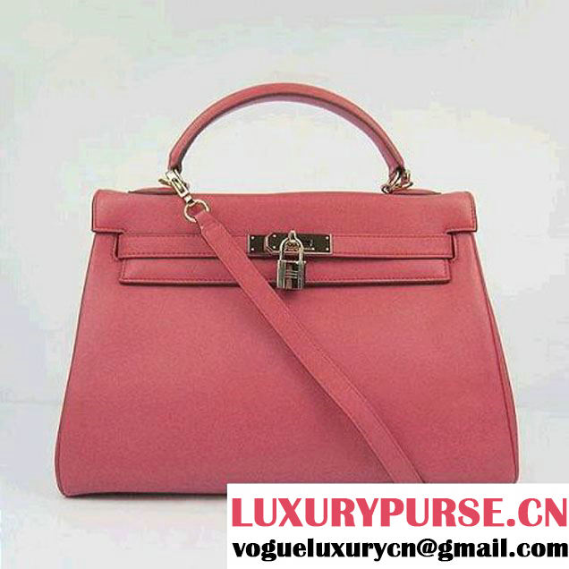 Hermes Kelly 32cm Bags Togo Leather 6108 Light Red Golden