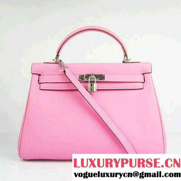 Hermes Kelly 32cm Bags Togo Leather 6108 Pink Silver