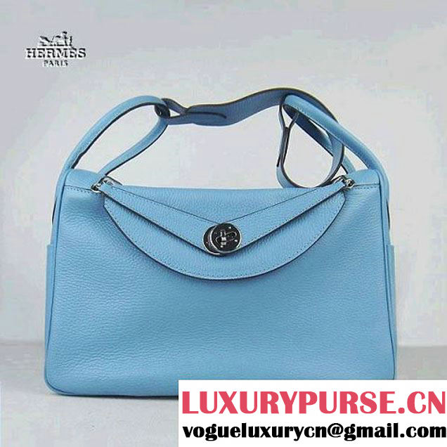 Hermes Women Shoulder Bag Light Blue 6208