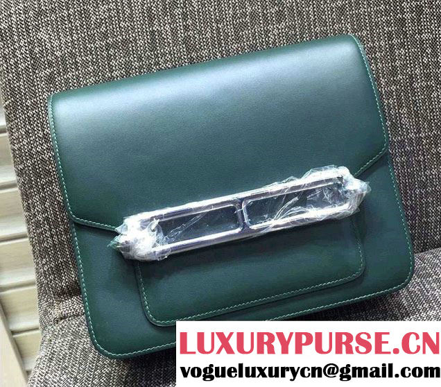 Hermes Original Swift Leather Roulis Bag Green 2016