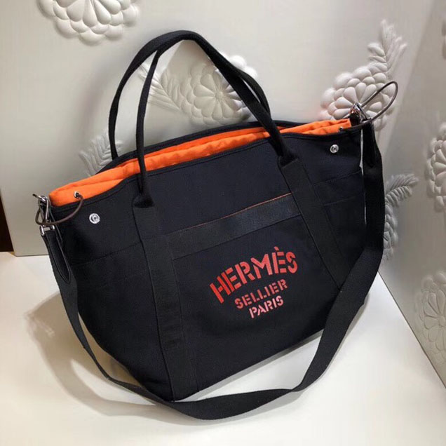 Hermes Canvas bag H0734 black