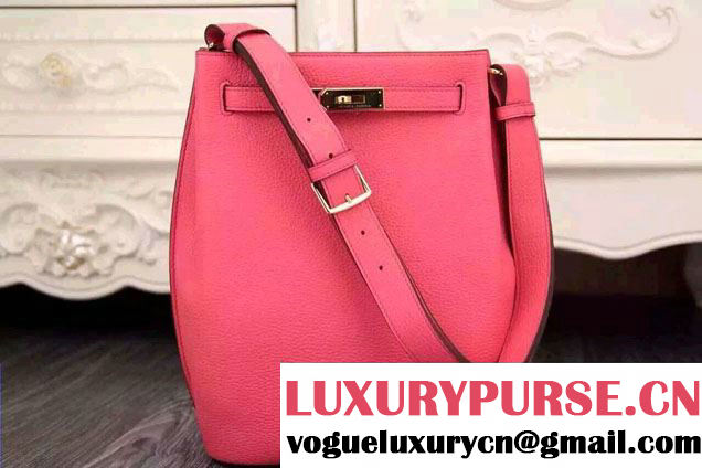 Hermes Original Togo Leather So Kelly 22cm Bag Rouge