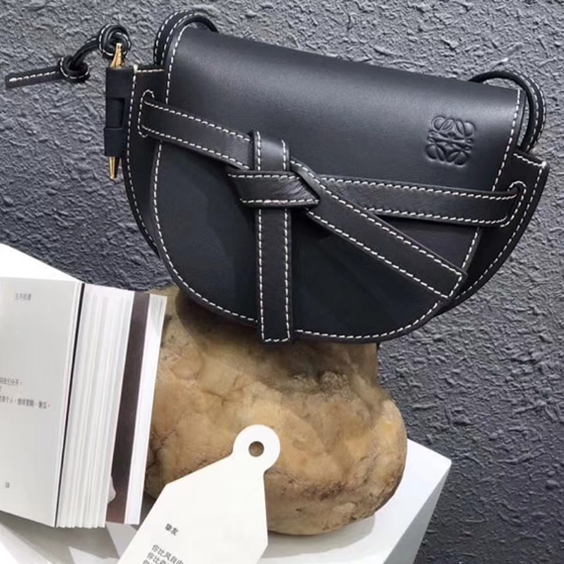 Loewe Original Calfskin Mini Gate Bag Black