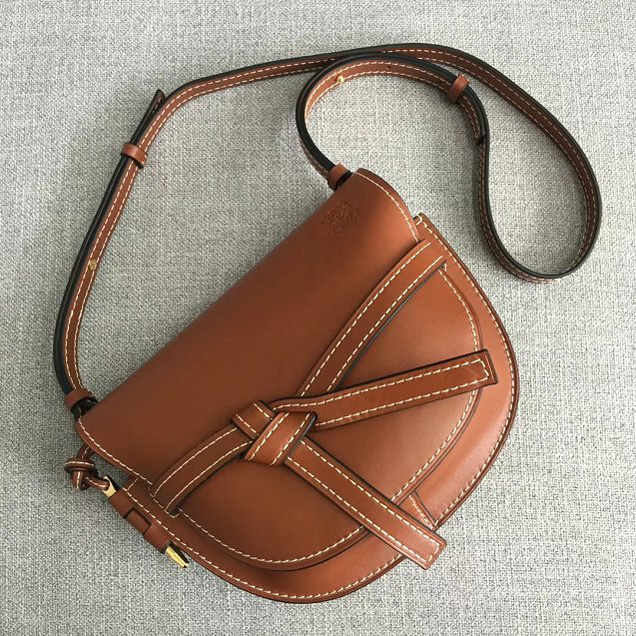 Loewe Original Calfskin Gate Bag Rust