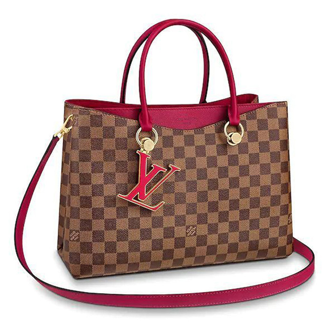 Louis Vuitton N40052 LV Riverside Damier Ebene Canvas Lie de Vin Red