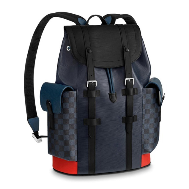 Louis Vuitton Christopher PM Backpack Bag Epi Canvas Spring Summer 2018 Collection M51457 Navy