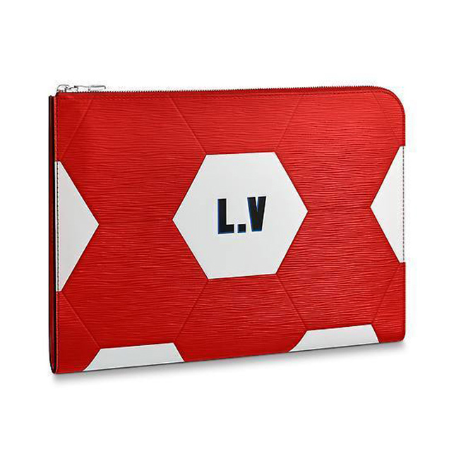 Louis Vuitton Pochette Jour GM Canvas FIFA World Cup Russia 2018 Collection M63232 Red White