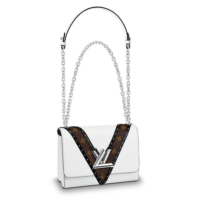 Louis Vuitton M51878 Twist MM Epi Leather White