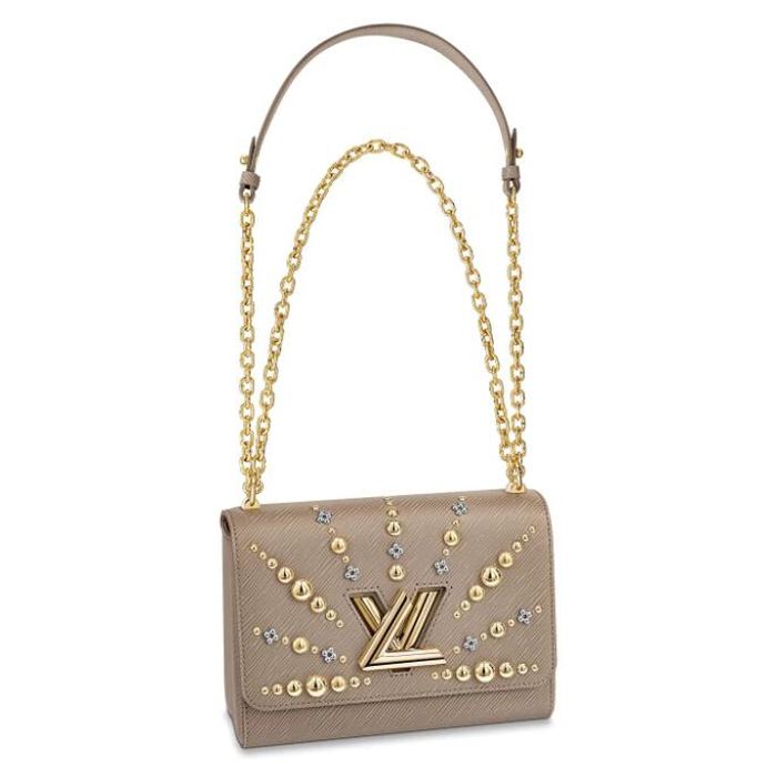 Louis Vuitton Twist MM M52730 Epi Leather Galet Beige