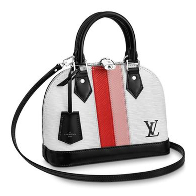 Louis Vuitton Alma BB Handbag M51963 White Epi Leather 2018