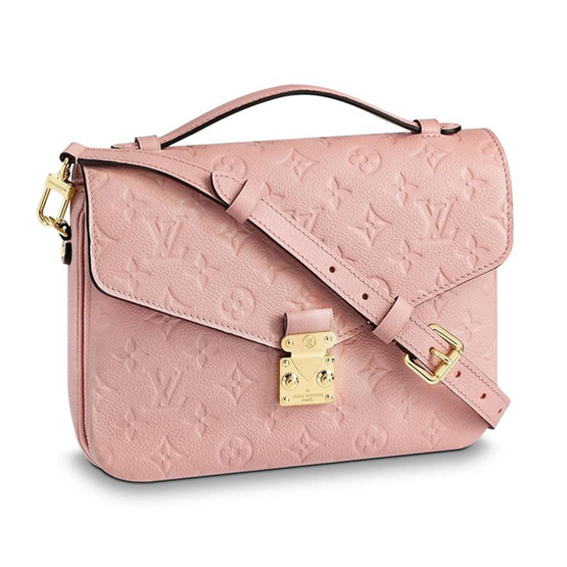 Louis Vuitton Pochette Metis 25cm Bag Monogram Empreinte Canvas Spring Summer 2018 Collection M44018 Rose Ballerine