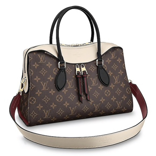 Louis Vuitton Tuileries 35cm Bag Monogram Canvas Tricolor Cowhide Fall Winter 2018 Collection M43571 Creme