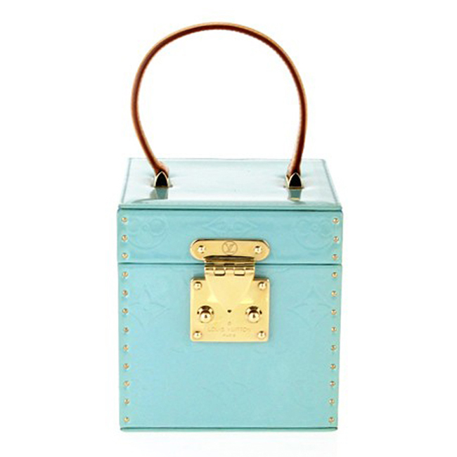 Louis Vuitton M52464 Bleecker Box Monogram Vernis Baby Blue