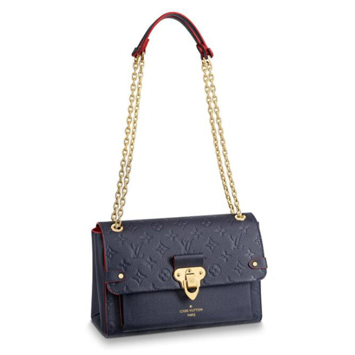 Louis Vuitton M52271 Vavin PM Monogram Empreinte Leather Navy Blue