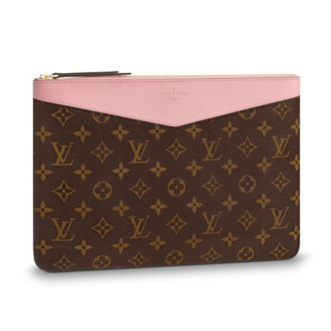 Louis Vuitton M62942 Daily Pouch Monogram Canvas Rose Poudre