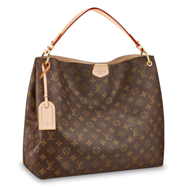 Louis Vuitton Graceful MM M43704 Monogram Canvas Beige