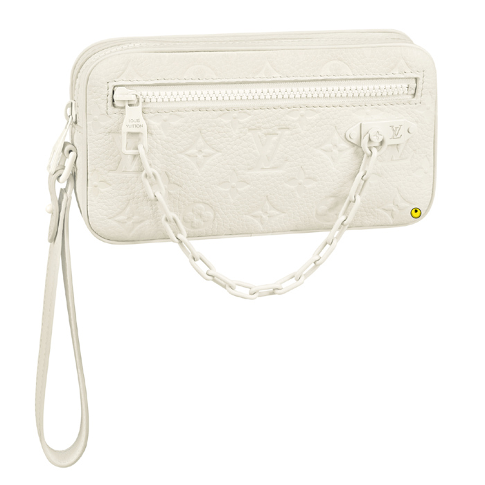 Louis Vuitton Pochette Volga M53258 Monogram Empreinte Leather White