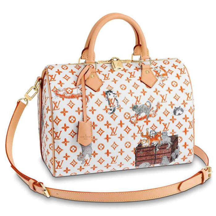 Louis Vuitton Speedy 30 Bandouliere M44400 Monogram Canvas White