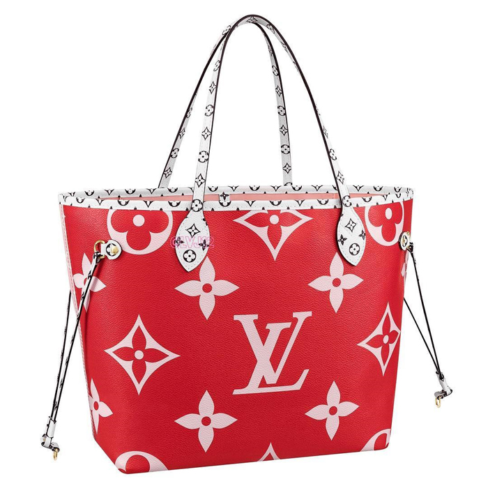 Louis Vuitton Neverfull MM M40995 Monogram Canvas Red