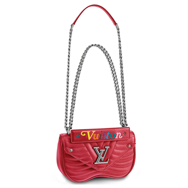 Louis Vuitton New Wave Chain Bag PM Quilted Calfskin Leather Fall Winter 2018 Collection M51930 Scarlet-Red Ecarlate