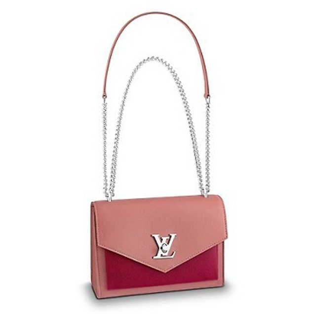 Louis Vuitton Calfskin Mylockme BB Bag M51492 Rose