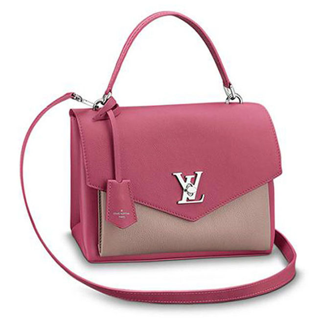 Louis Vuitton M54997 Mylockme Donna Rose Bruyere Taupe Glace Soft Calfskin