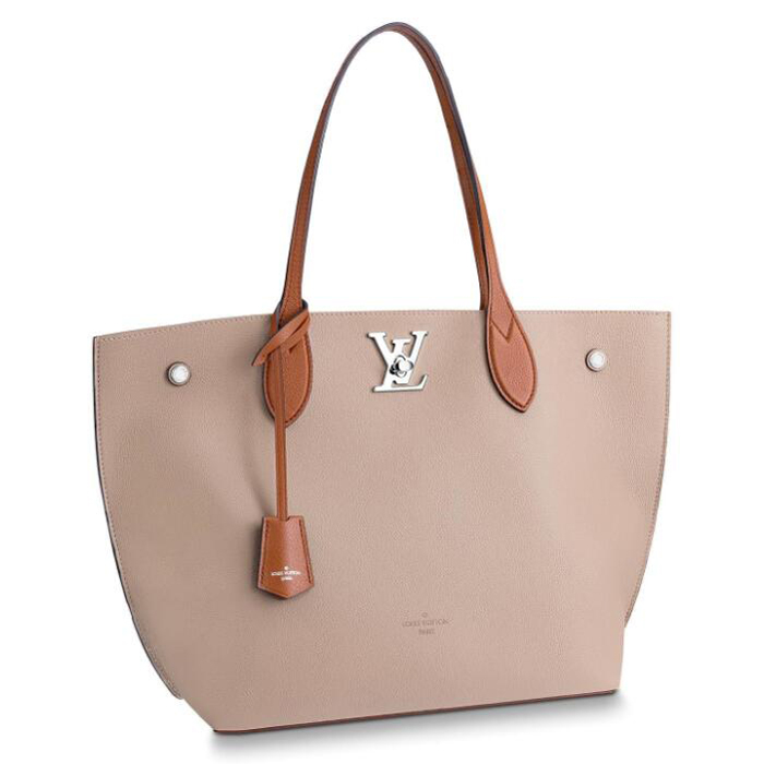 Louis Vuitton Lockme Go M52408 Soft Calfskin Vison Beige