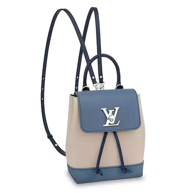 Louis Vuitton Soft Calfskin Leather Lockme Backpack Mini M55017