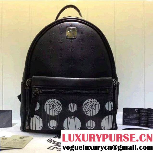 MCM Small Dual Stark Backpack Black 2016 (3B031-6070912 )