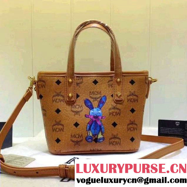 MCM Mini Rabbit Shopper Bag Cognac 2017 (3B031-7061915 )