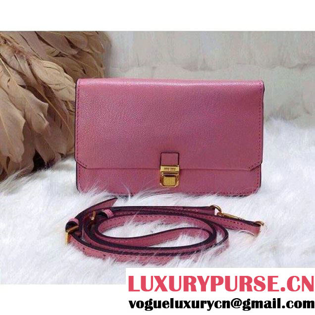 Miu Miu Flap Shoulder Bag Pink 2015 (1B030-2223 )