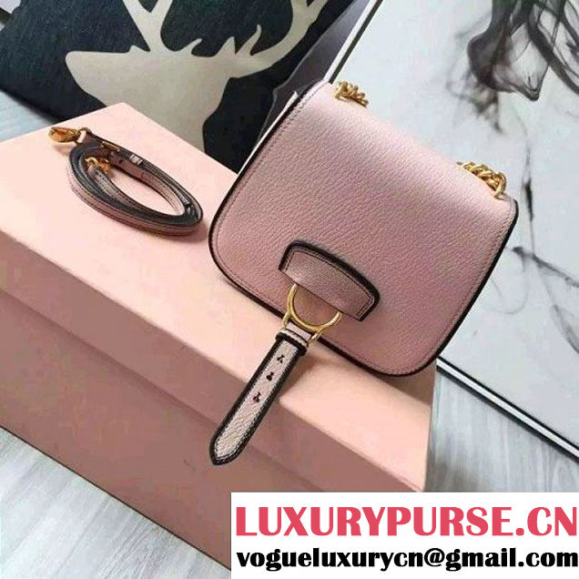 Miu Miu 5BD033 Small Calf Leather Dahlia Shoulder Bag Pink 2016 (JD-6080120 )