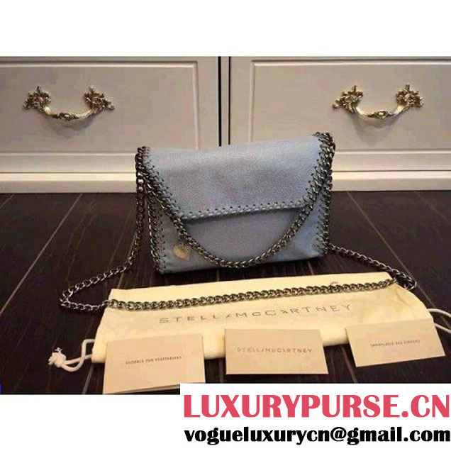 Stella McCartney Falabella Shaggy Deer Mini Bag in Light Blue (WJ-121050 )