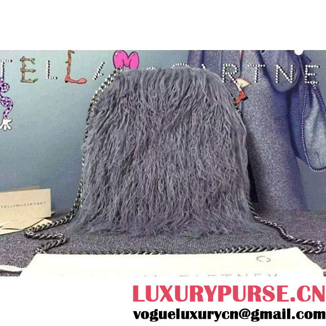 Stella McCartney Falabella Alter Fur Mini Tote Bag in Grey (WJ-121348 )