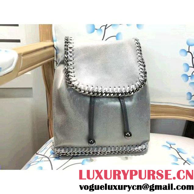 Stella McCartney Falabella Mini Backpack Silver (WJ-7022531 )