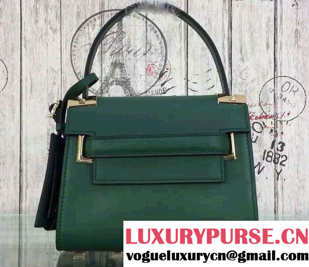 Valentino Calfskin My Rockstud Single Handle Small Bag Green 2016