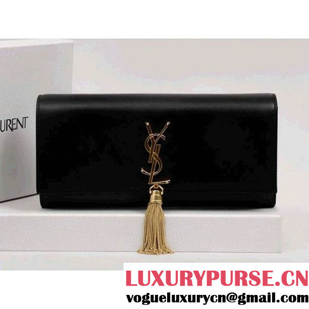 Saint Laurent Classic Monogramme Tassel Clutch Bag black(no chain) (ysl1039 ) (ysl1039 )