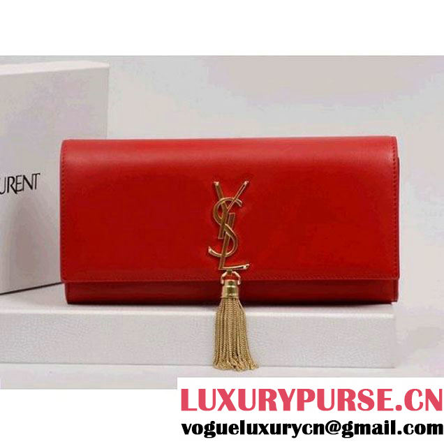 Saint Laurent Classic Monogramme Tassel Clutch Bag red (no chain) (ysl1294 ) (ysl1294 )